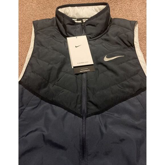 Nike Therma-FIT Repel Synthetic Running Vest Blue DD5647-475 Men’s Size Small - Picture 2 of 7